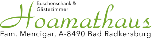 Logo Buschenschank Hoamathaus – Familie Mencigar