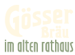 Logo Gösser Bräu im alten Rathaus